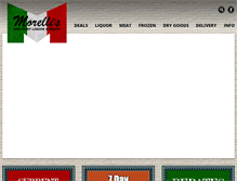 Tablet Screenshot of morellismarket.com
